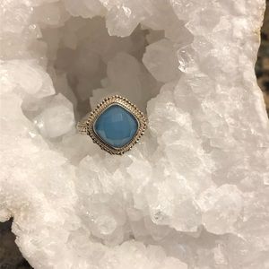 STERLING SILVER CHALCEDONY RING 9 1/2 176.00 NWT